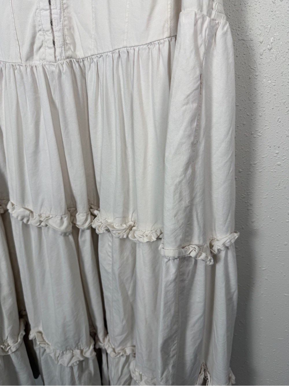 Ava & Viv 3X Tiered Midi Dress Boho Cottagecore Hook & Eye Front Plus Size Flowy - Picture 9 of 15